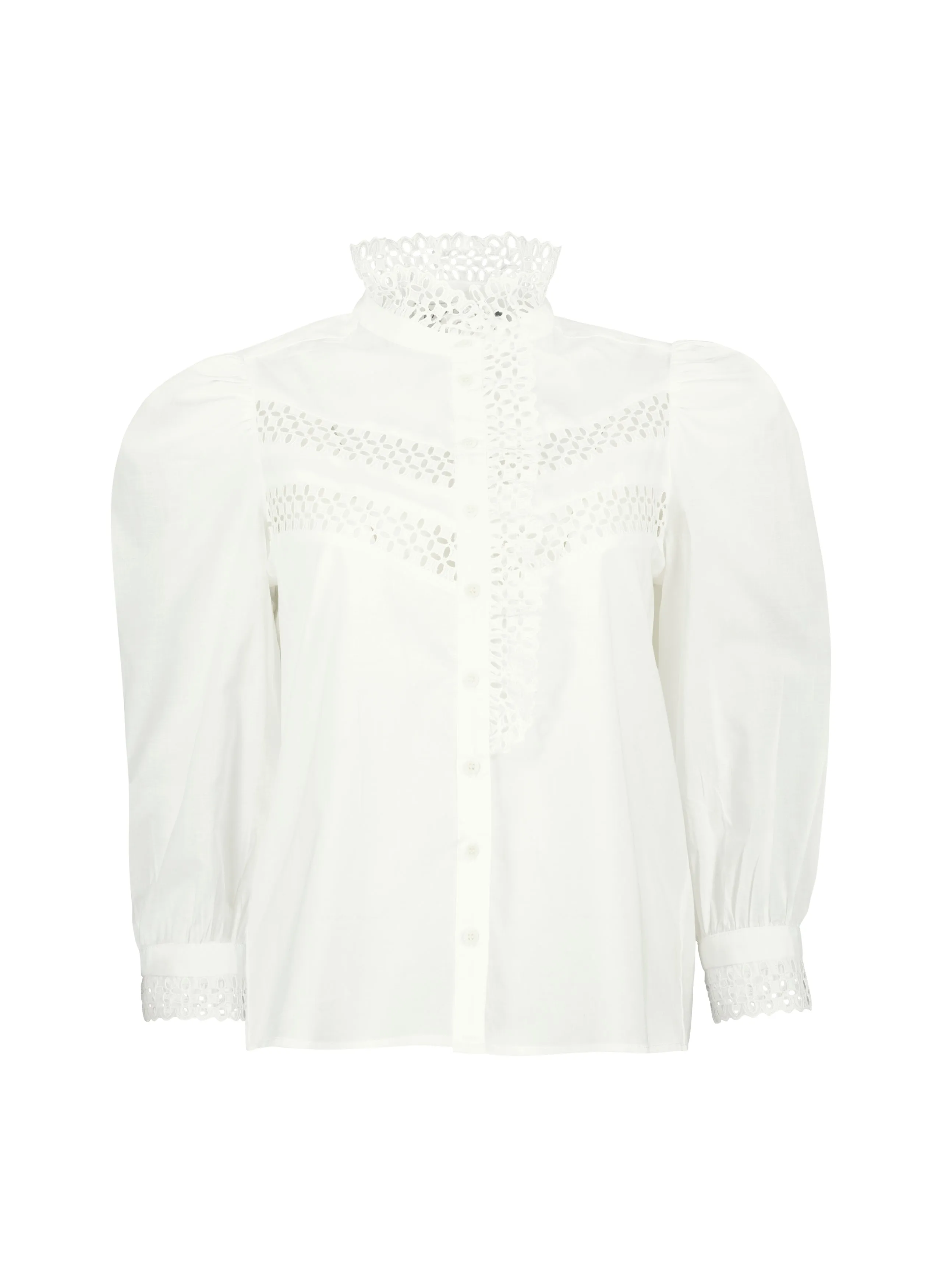 Isamaya Organic Cotton Broderie Detail Blouse